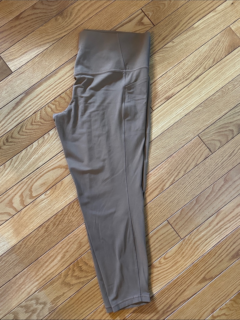 Athleta Camel High-Rise Salutation Stash Tight Leggings 2X